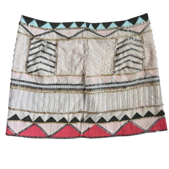 SANCTUARY Sequin Geometric Skirt Size S - Picture 1 of 8